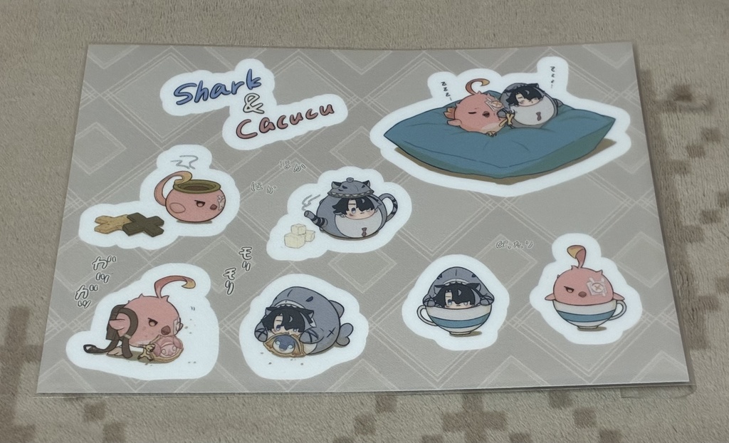 サメセスリ&カクークステッカー