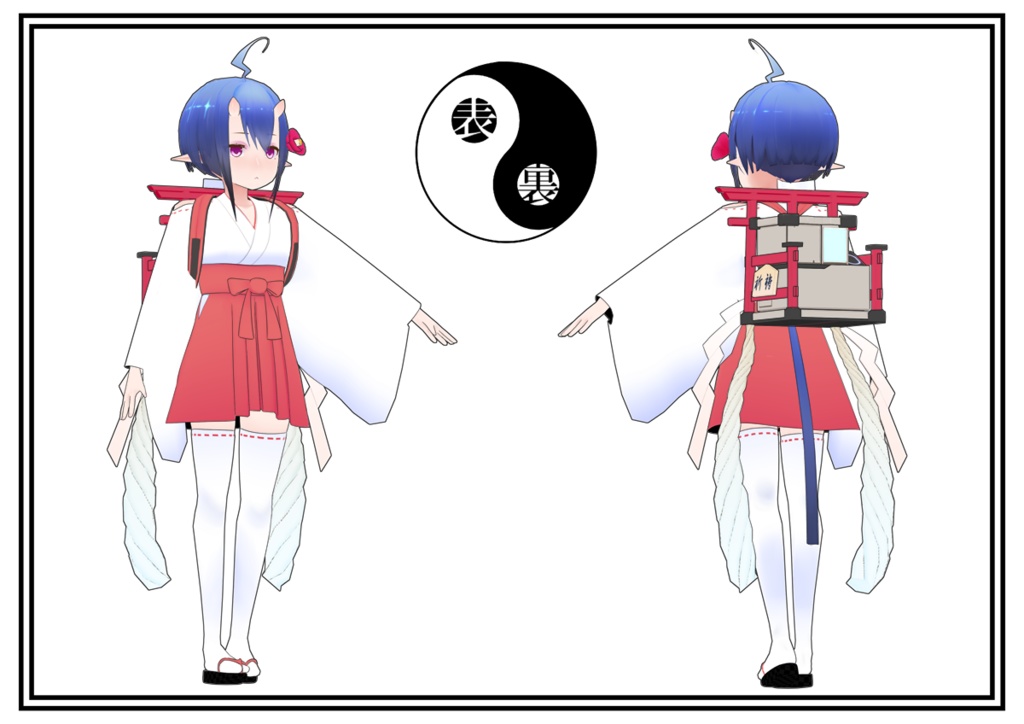 【オリジナル3Dモデル】伊乃 -ino- 【original 3D model】