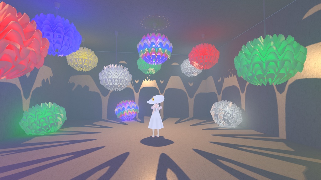 ペンダントライト　vrc ワールド用　