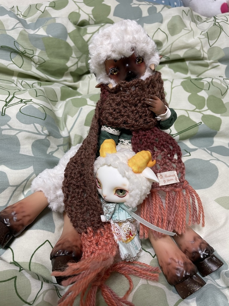 ドール・ぬい用 コットンマフラー