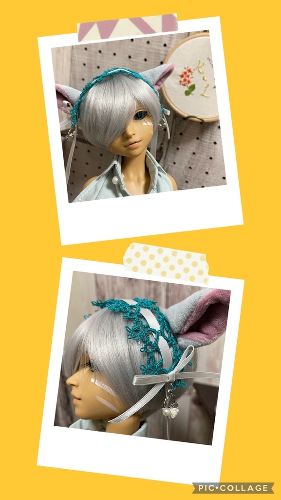 タティングレース ドール用ヘッドドレス