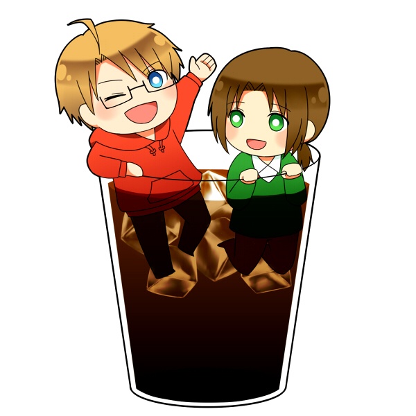 ヘタリア　コーヒー組アクリルキーホルダー