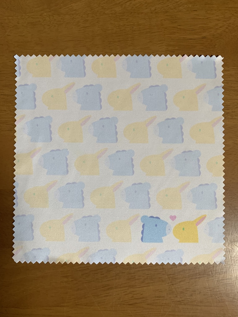 ゆませんモチーフ 眼鏡拭き