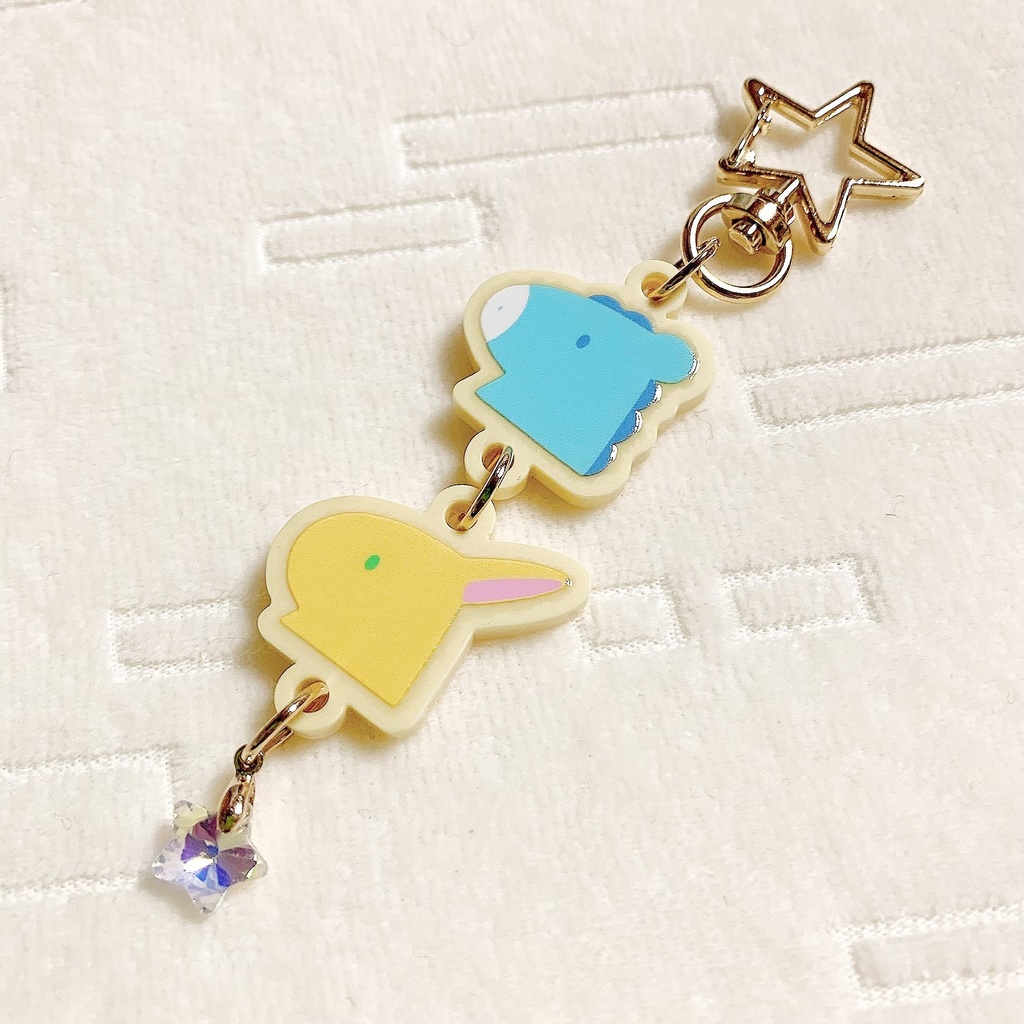 ゆませんモチーフ 連結アクリルキーホルダー
