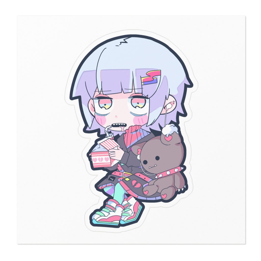 美味ょ~なハッピーちゃんステッカー