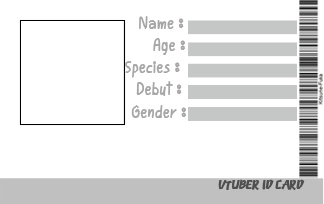 Vtuber Info Card