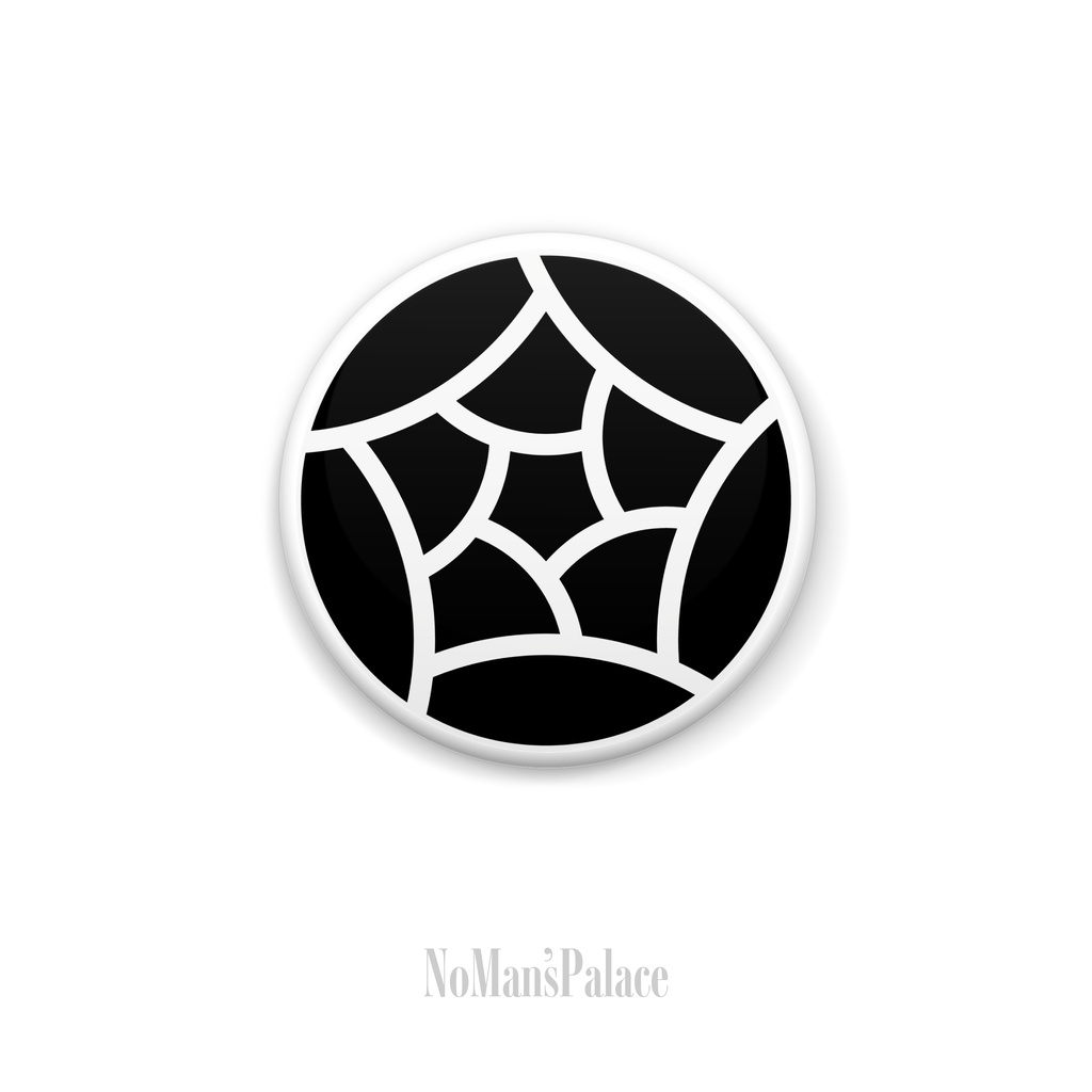44mm バッジ EVIL ROSE leafless ブラック - pixivFACTORY