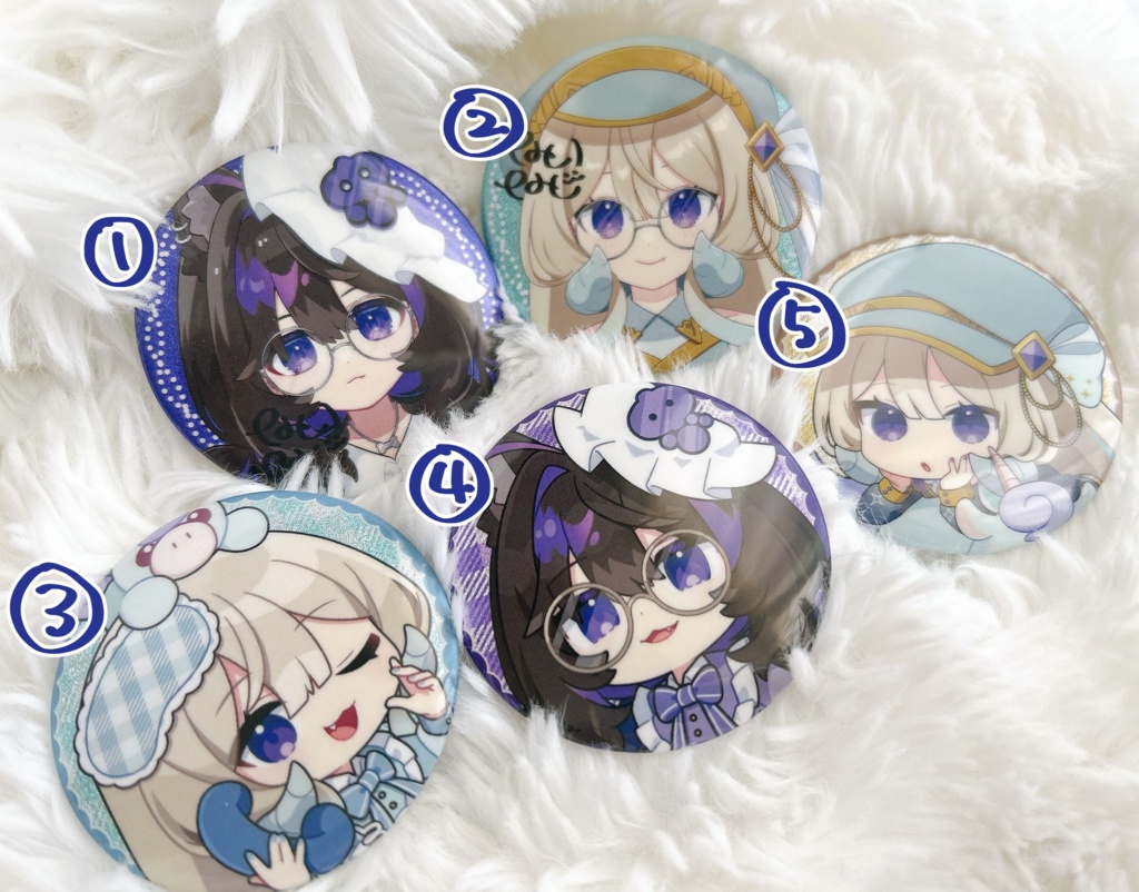 グリッター缶バッジ