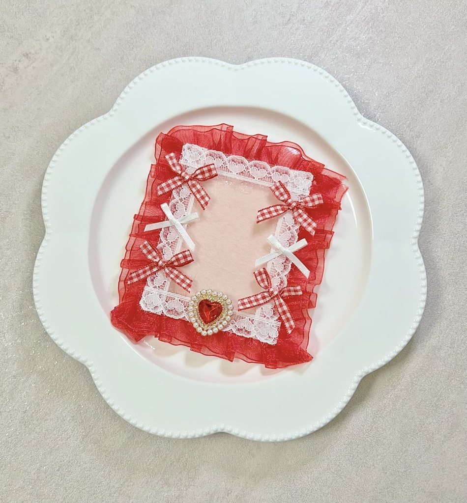 デコケース リボン フリル（B8サイズ）