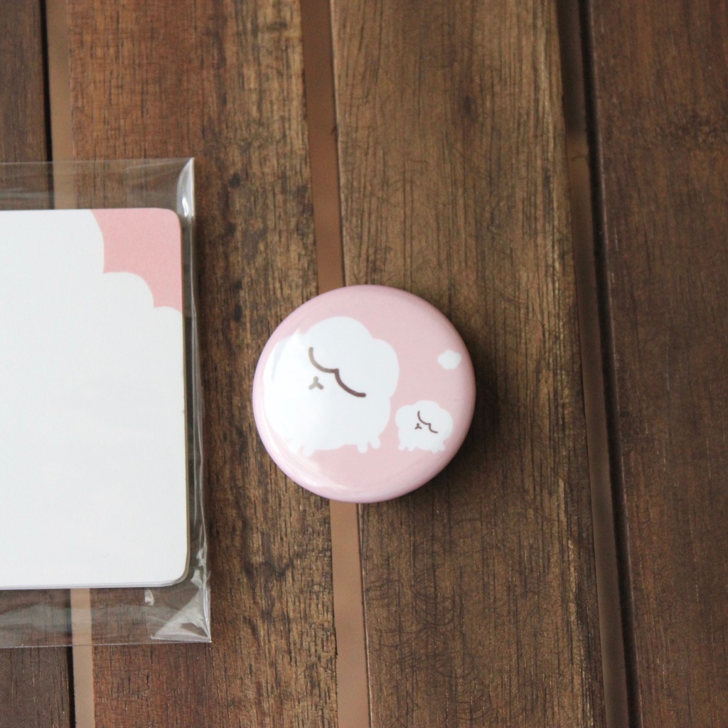 もふ/メッセージカード・缶バッジ