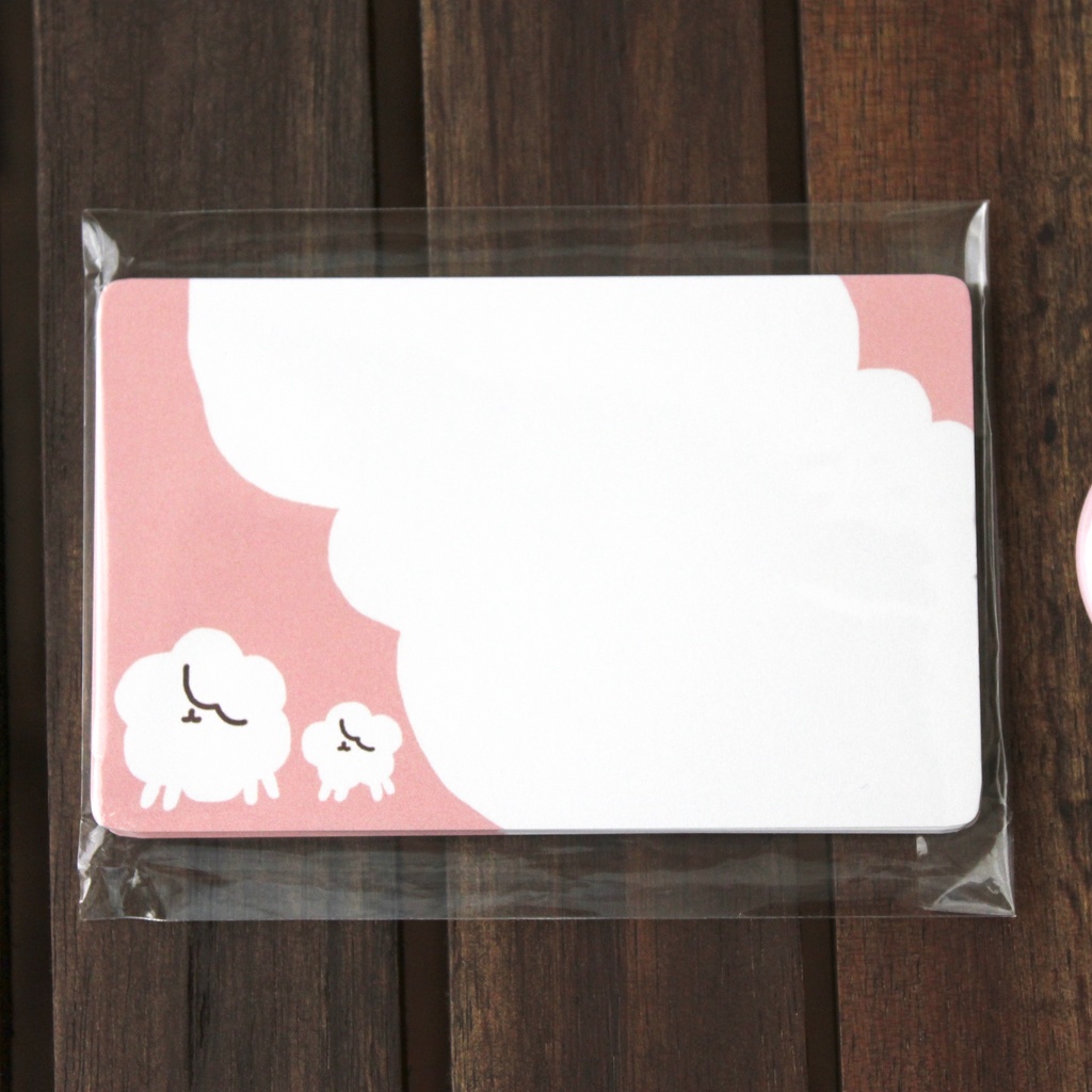 もふ/メッセージカード・缶バッジ