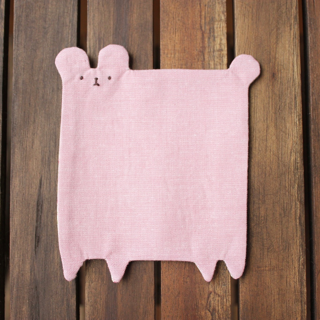 ゆるくま布コースター