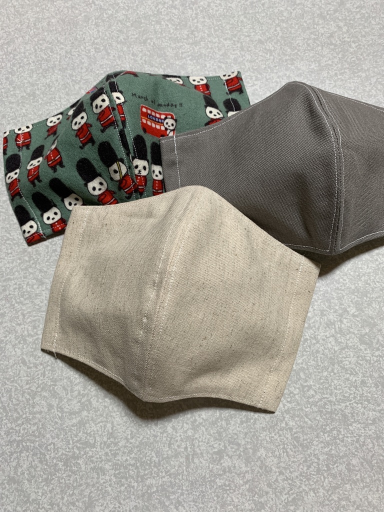 【再販無し】立体布マスク 大きめ