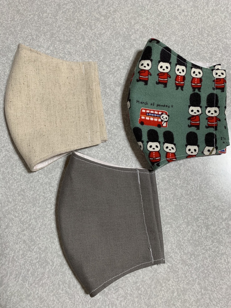 【再販無し】立体布マスク 大きめ