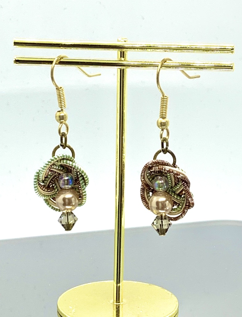 【再販無し】水引 梅結びピアス