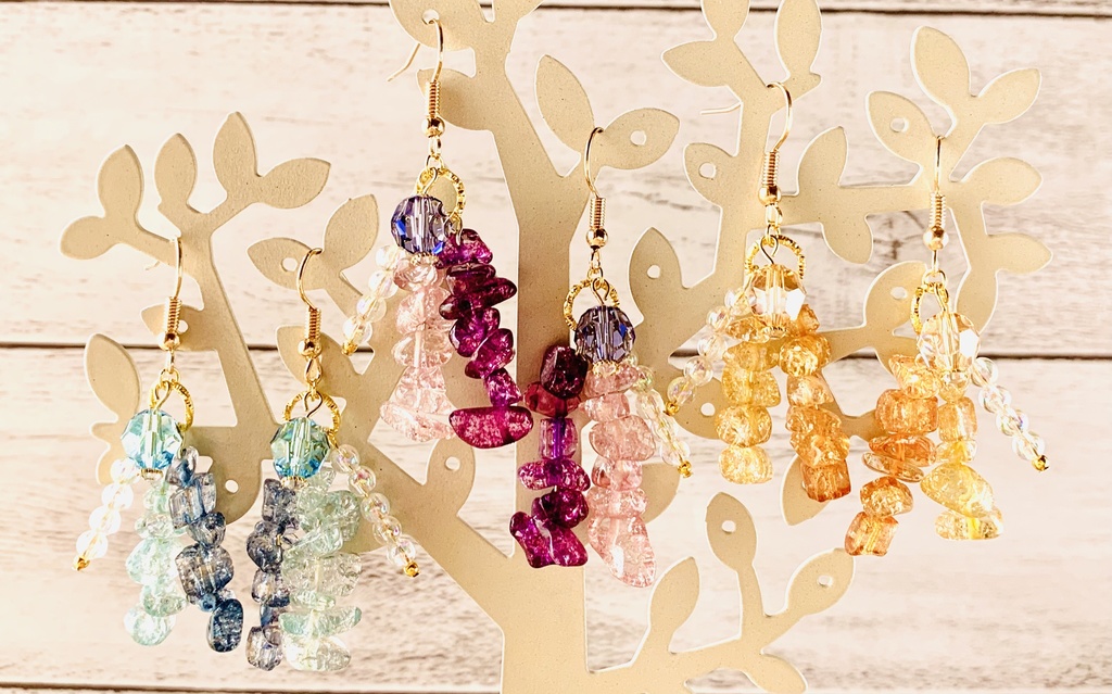 【再販無し】ツイステ 寮カラーイメージピアス