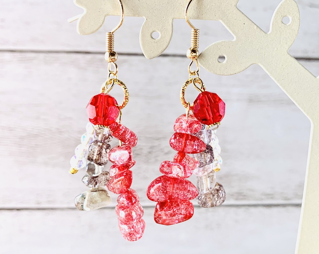 【再販無し】ツイステ 寮カラーイメージピアス