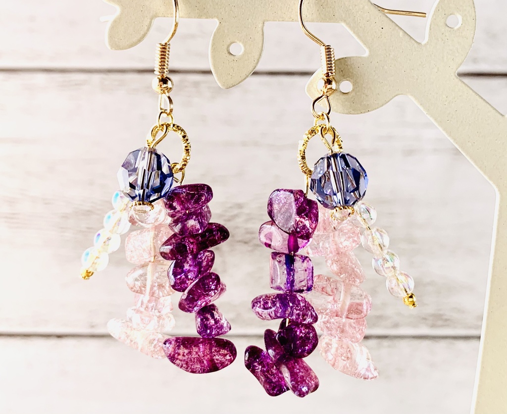 【再販無し】ツイステ 寮カラーイメージピアス