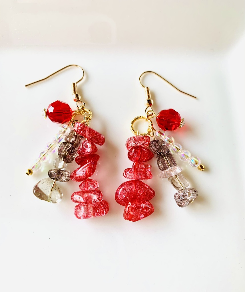 【再販無し】ツイステ 寮カラーイメージピアス