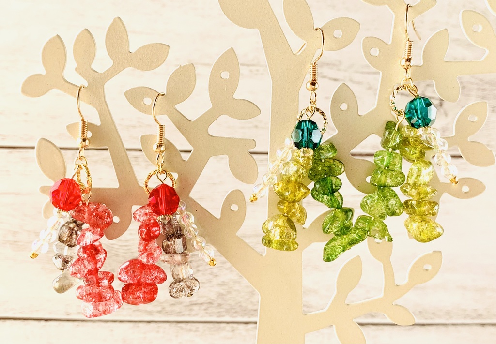 【再販無し】ツイステ 寮カラーイメージピアス