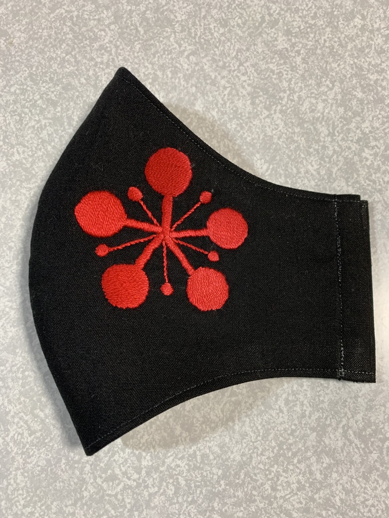 【最終分布】宇髄天元 化粧柄 布マスク 大きめ