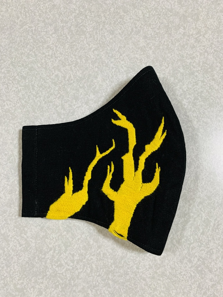 【最終分布】我妻善逸 刀の柄刺繍 布マスク