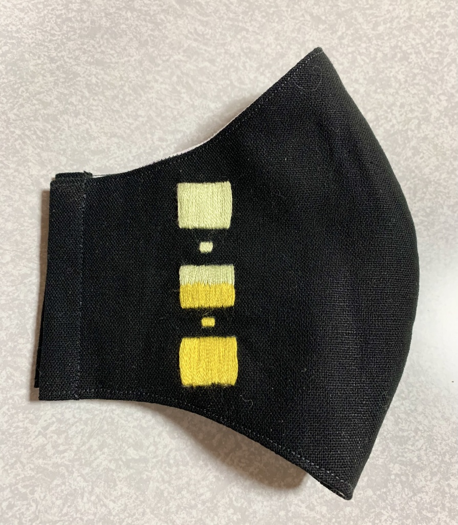 【再販無し】魘夢 刺繍入り 布マスク