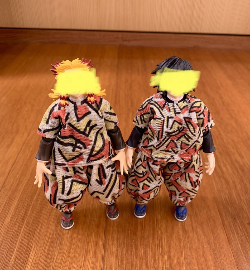 よーわからん柄のセットアップ大