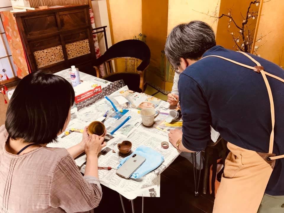 器の景色Tシャツ(1色シルクスクリーン)