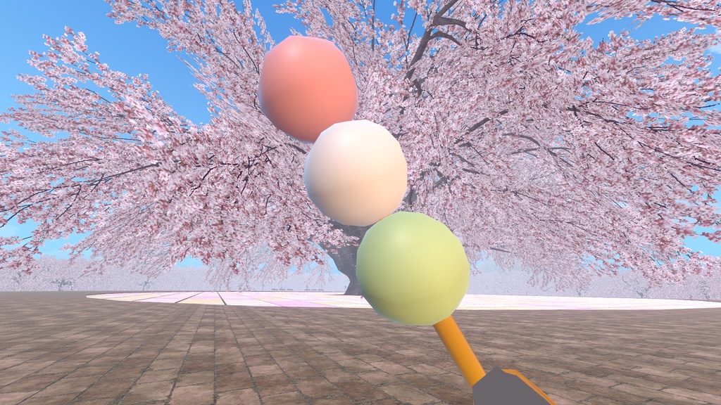 VRChat向け　花見団子