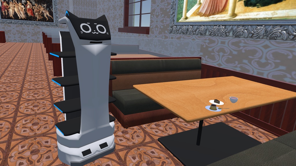 【VRChat向けモデル】働き者のネコ型ロボット