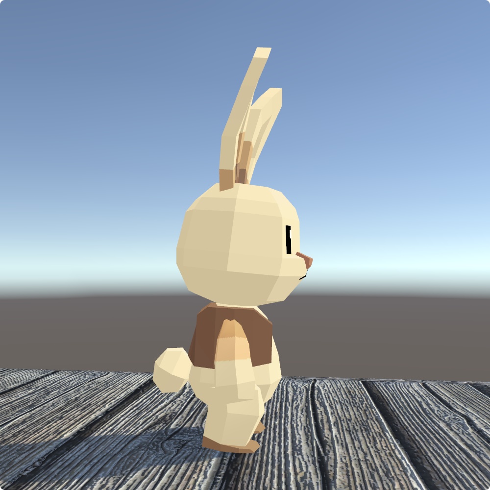 【VRChat向けモデル】ピクセルラビット / Pixel Rabbit