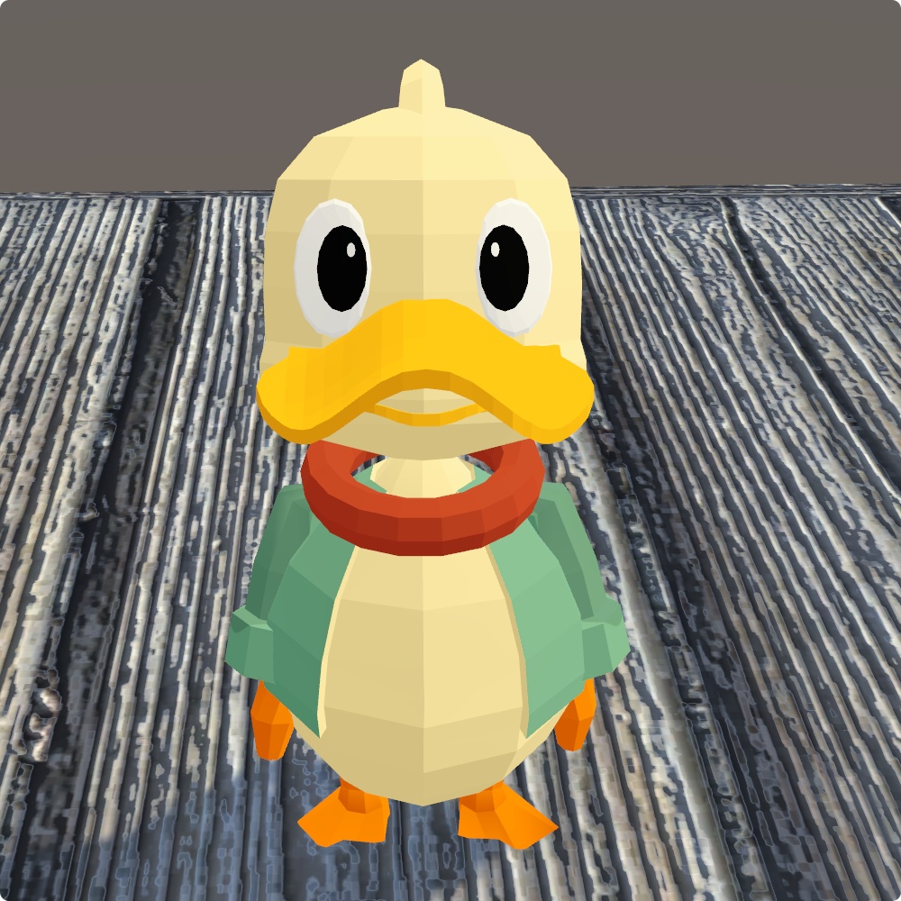 【VRChat向けモデル】ピクセルダック / Pixel Duck