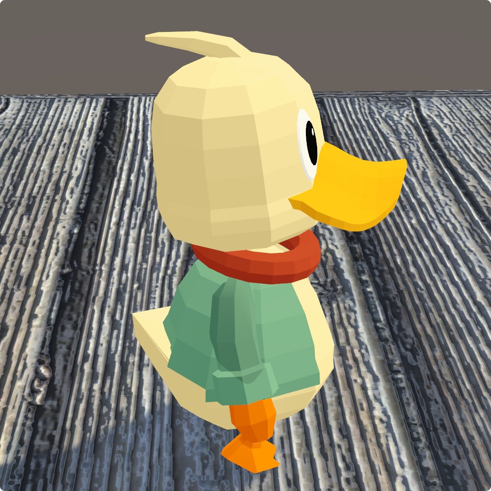 【VRChat向けモデル】ピクセルダック / Pixel Duck