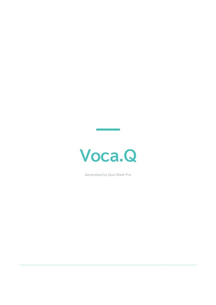 【無料】Voca.Q【(広義)ボカロクイズ問題集】