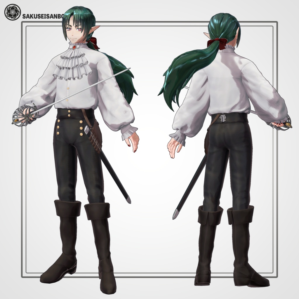 【リュゼ対応】ゴシックシャツ&スキアヴォーナ