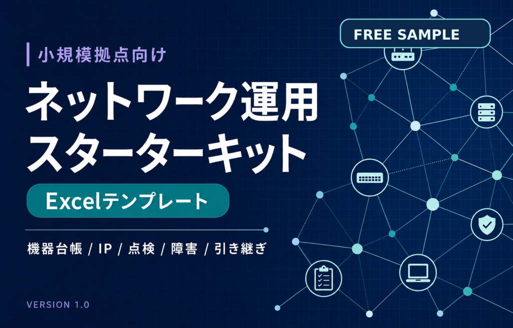 小規模拠点向け ネットワーク運用スターターキット｜無料サンプル