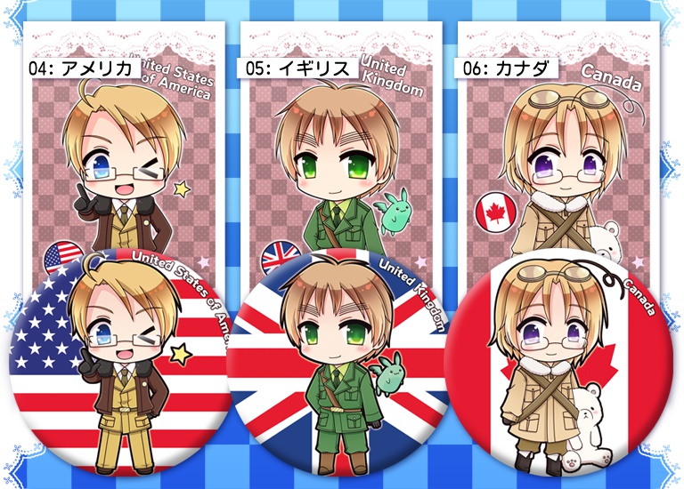 ヘタリア缶バッジ