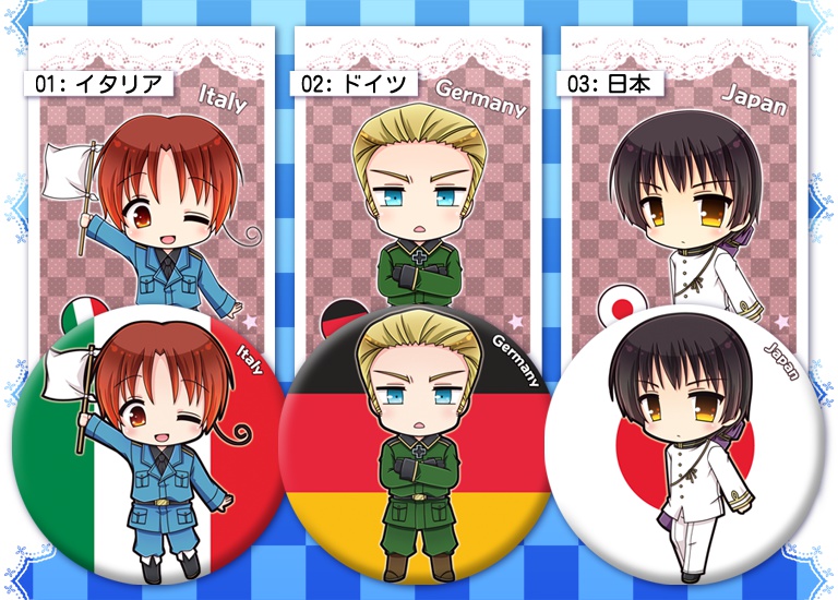 ヘタリア缶バッジ