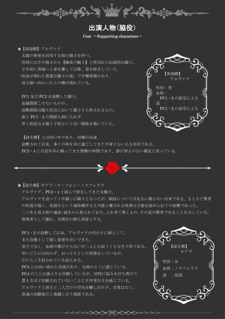 【ドラクルージュ】血より重い絆