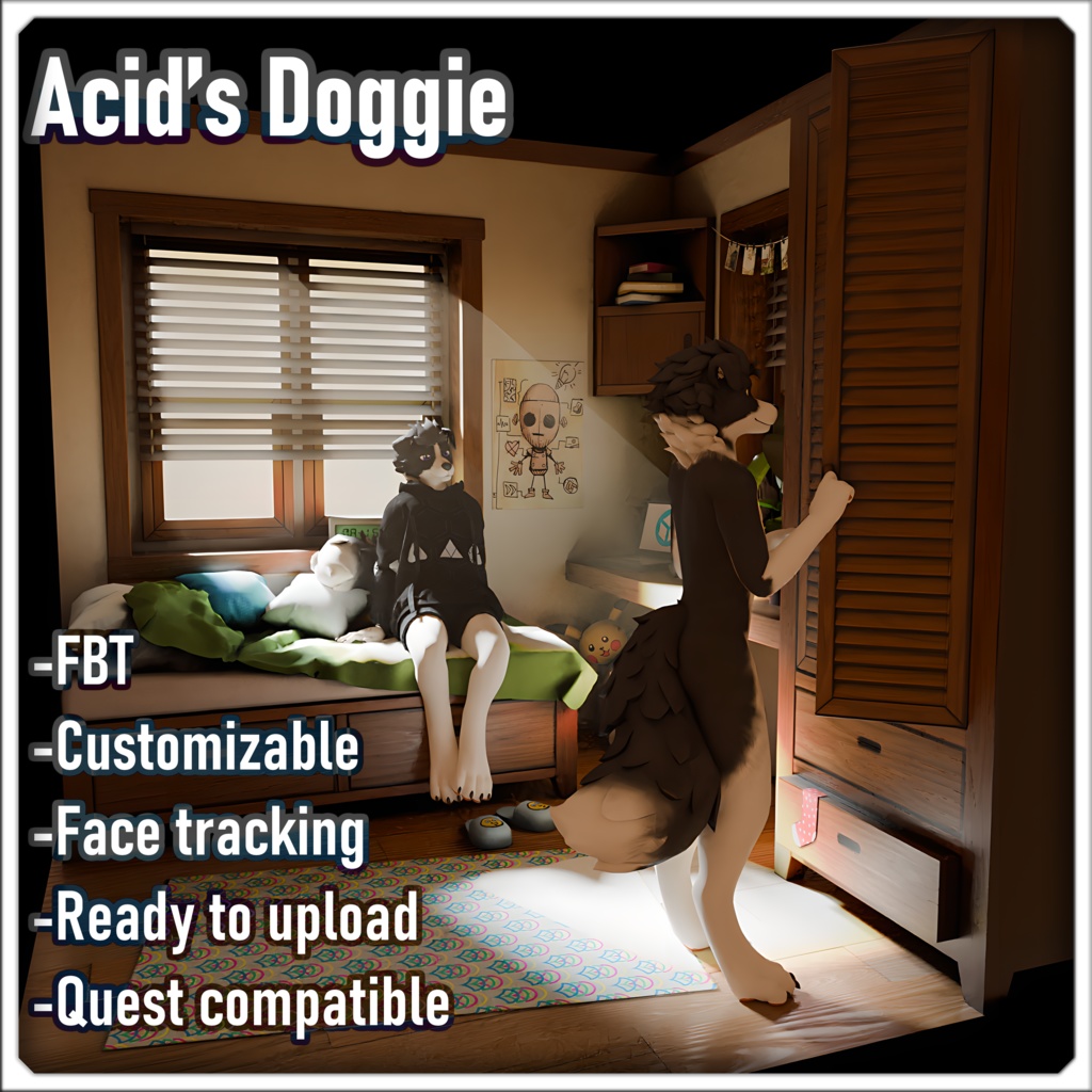 [VRChat] Acid's Doggie  - acidfox - 2/6