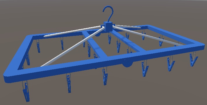 ハイ/ローポリ洗濯物干し Hanger