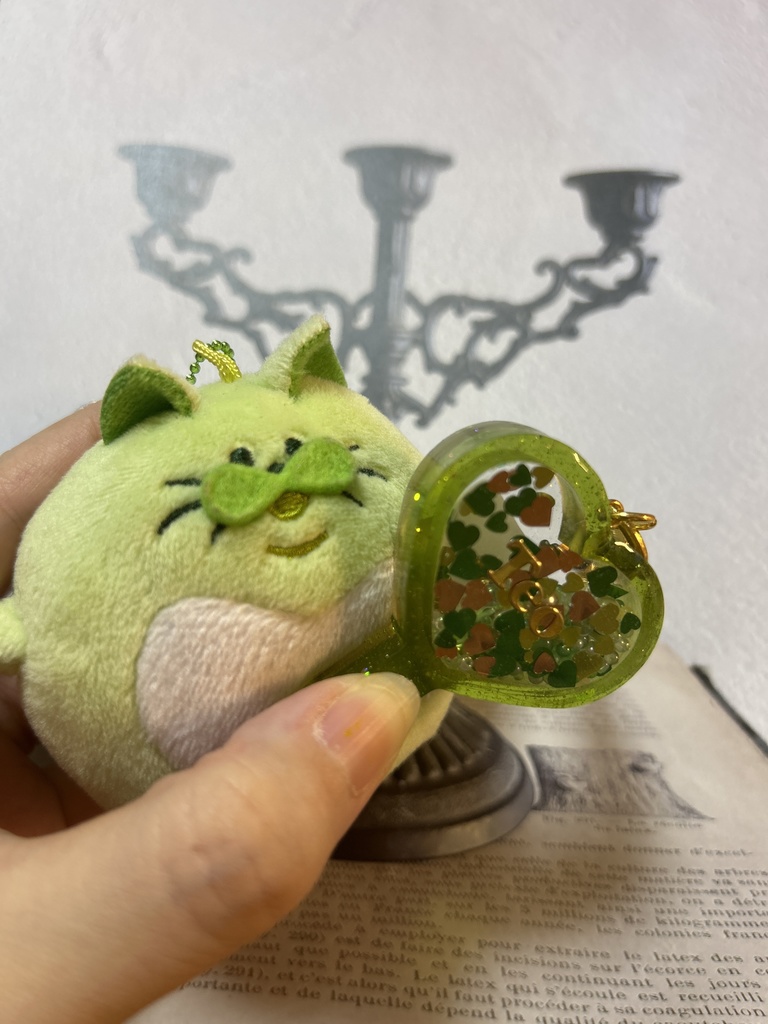 ダメプリ テオ ハートうちわ型シェイカーキーホルダー