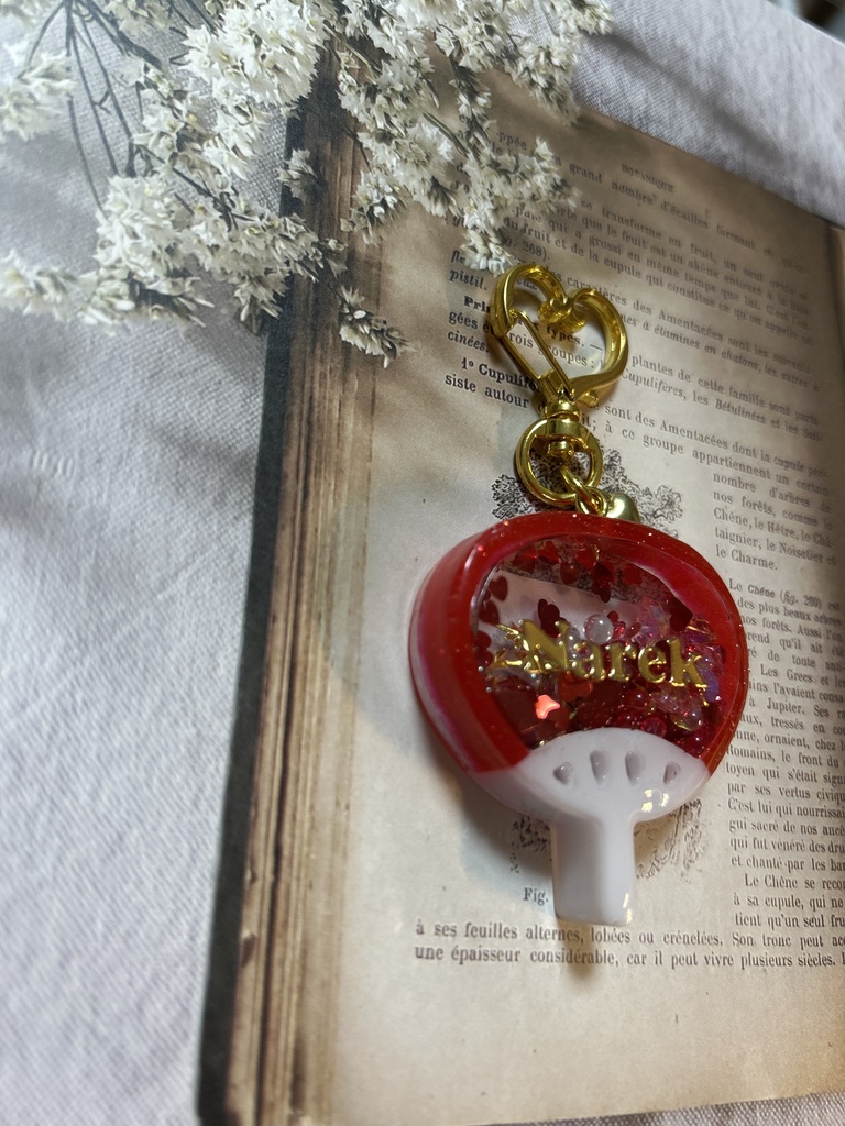 ナレク様ー!うちわ型シェイカーキーホルダー