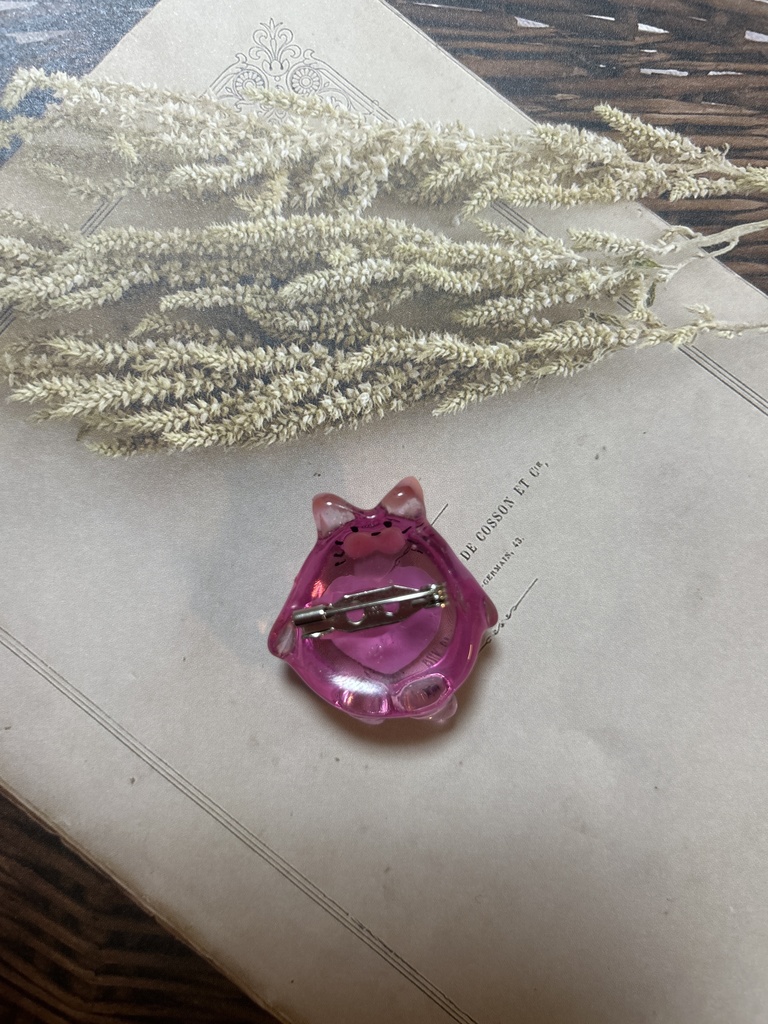 グリまるブローチクリア