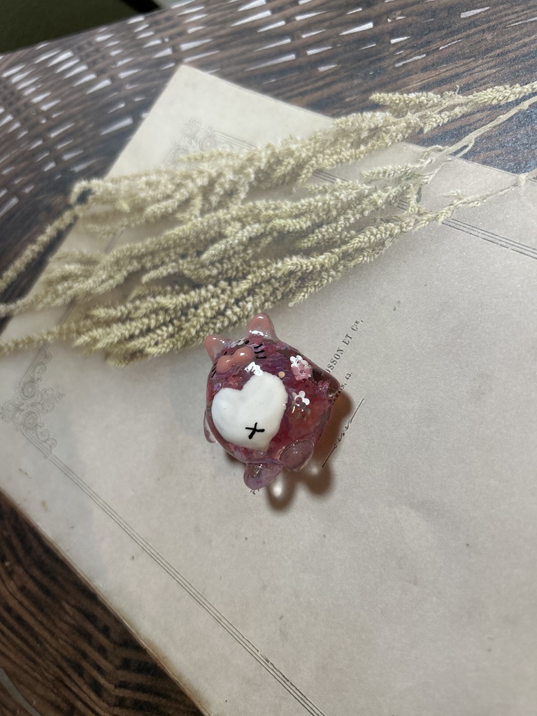 グリまるブローチお花いっぱい