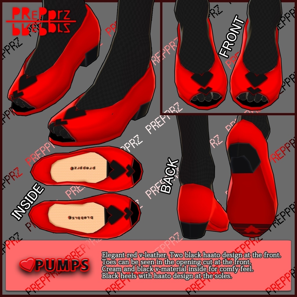 【VRoid】ポルカハートスセット