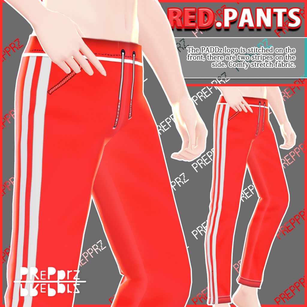 【VRoid】ジョガーセット: RED BOOTH