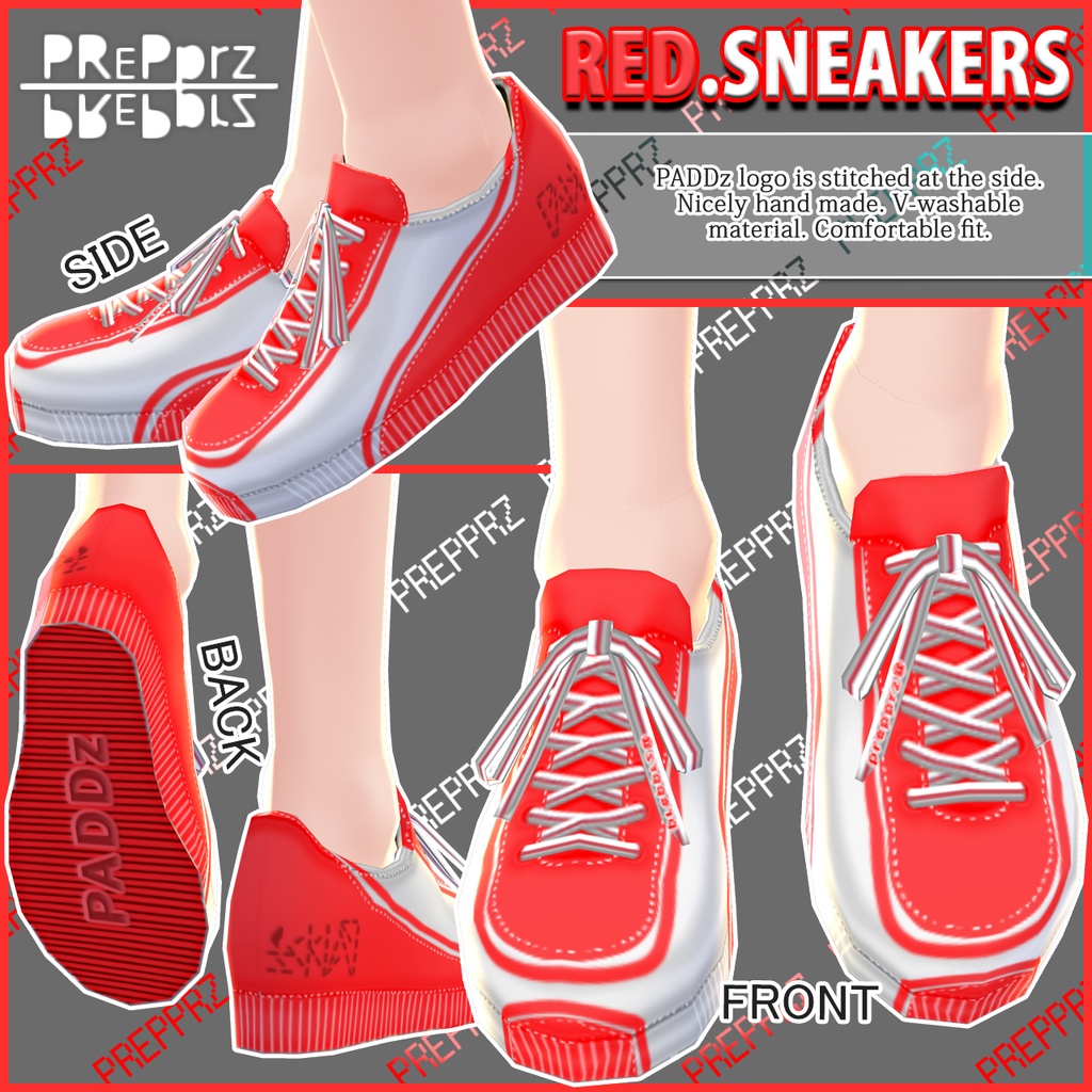 【VRoid】ジョガーセット: RED BOOTH