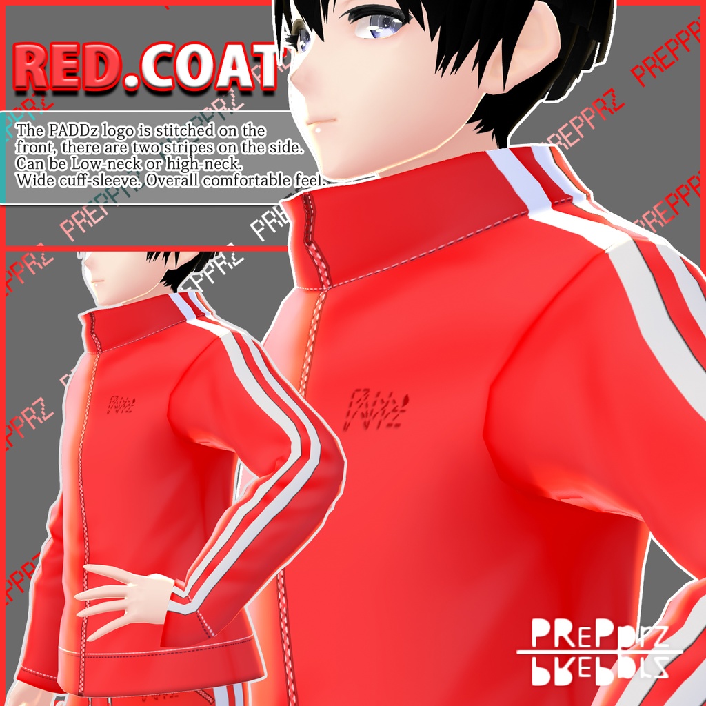 【VRoid】ジョガーセット: RED BOOTH